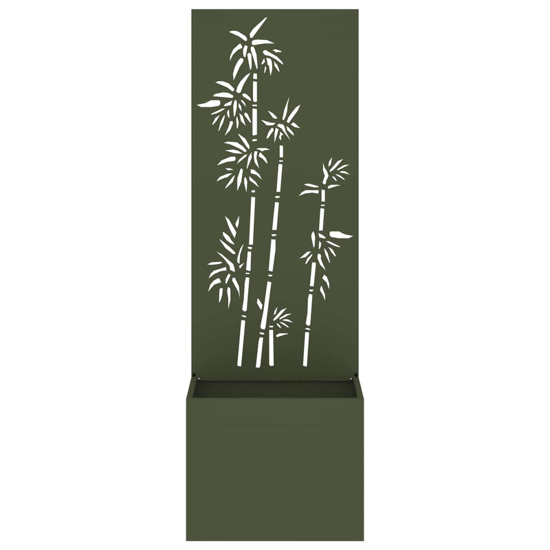 Load image into Gallery viewer, Vidaxl tuin privacy screen olijfgroen 50 x 140 cm koudgewalst staal
