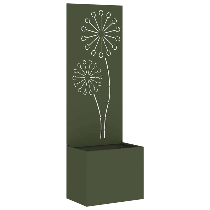 Load image into Gallery viewer, Vidaxl tuin privacy screen olijfgroen 50 x 140 cm koudgewalst staal
