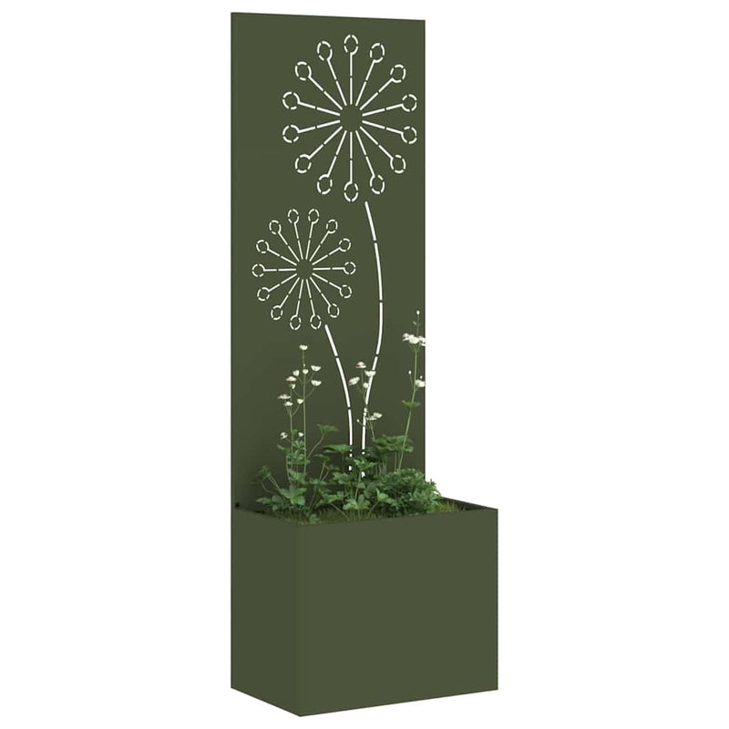 Load image into Gallery viewer, Vidaxl tuin privacy screen olijfgroen 50 x 140 cm koudgewalst staal
