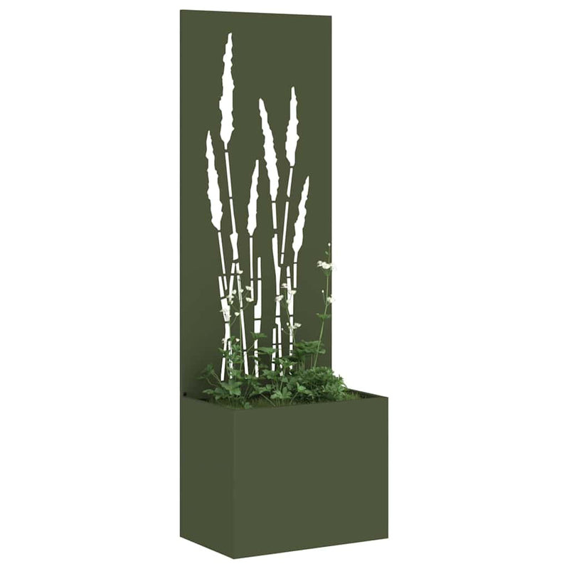 Load image into Gallery viewer, Vidaxl tuin privacy screen olijfgroen 50 x 140 cm koudgewalst staal
