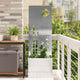 Vidaxl tuin privacy screen fretwerk zilver 50 x 140 cm roestvrij staal