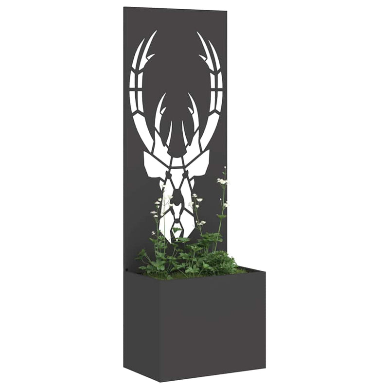 Load image into Gallery viewer, Vidaxl tuin privacy screen zwart 50 x 140 cm koudgewalst staal
