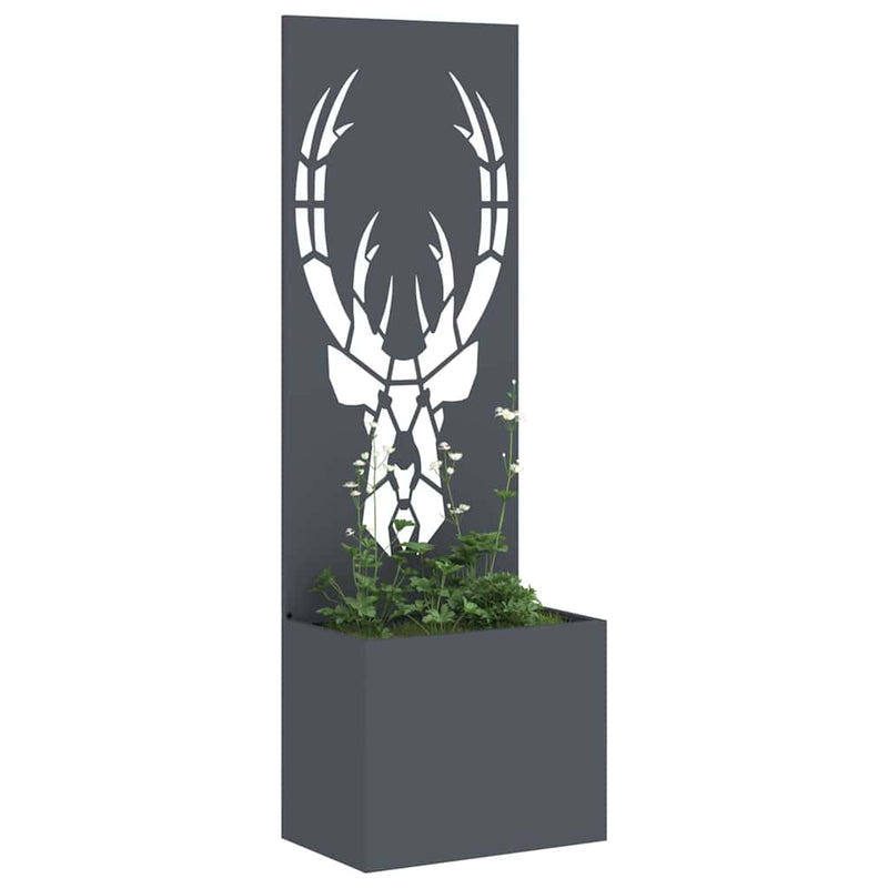 Load image into Gallery viewer, Vidaxl tuin privacy screen antraciet 50 x 140 cm koudgewalst staal
