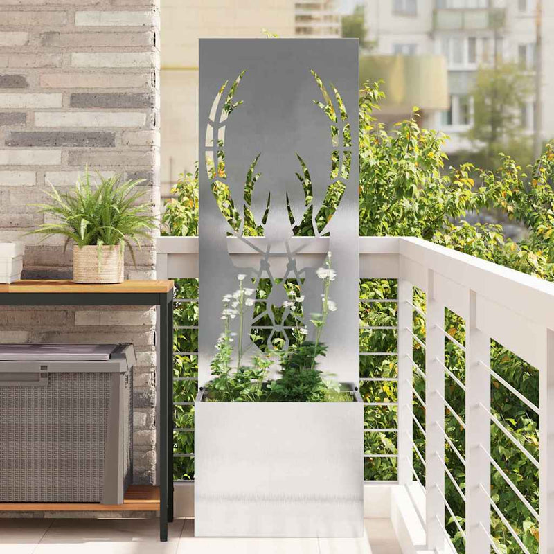 Load image into Gallery viewer, Vidaxl tuin privacy screen zilver 50 x 140 cm roestvrij staal
