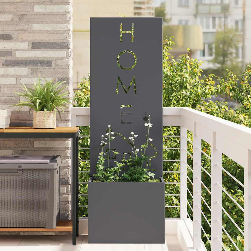Load image into Gallery viewer, Vidaxl tuin privacy screen antraciet 50 x 140 cm koudgewalst staal
