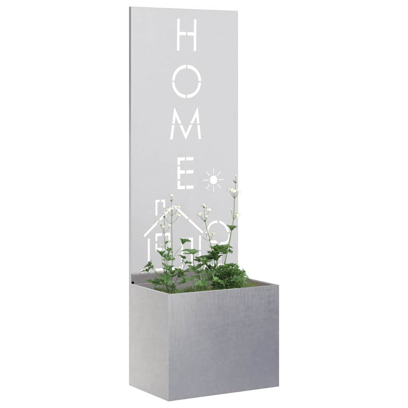 Load image into Gallery viewer, Vidaxl tuin privacy screen fretwerk zilver 50 x 140 cm roestvrij staal
