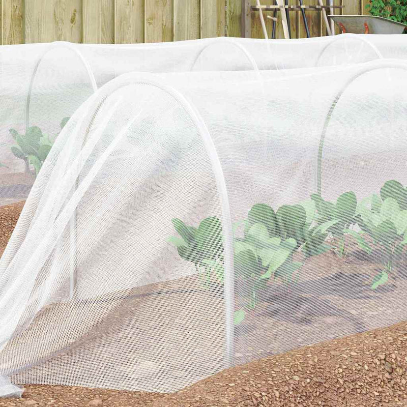 Load image into Gallery viewer, Vidaxl insecten net wit 2 x 50 m polyetheen
