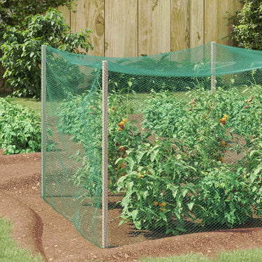 Vidaxl vogel beschermnet groen 2 x 10 m polyetheen