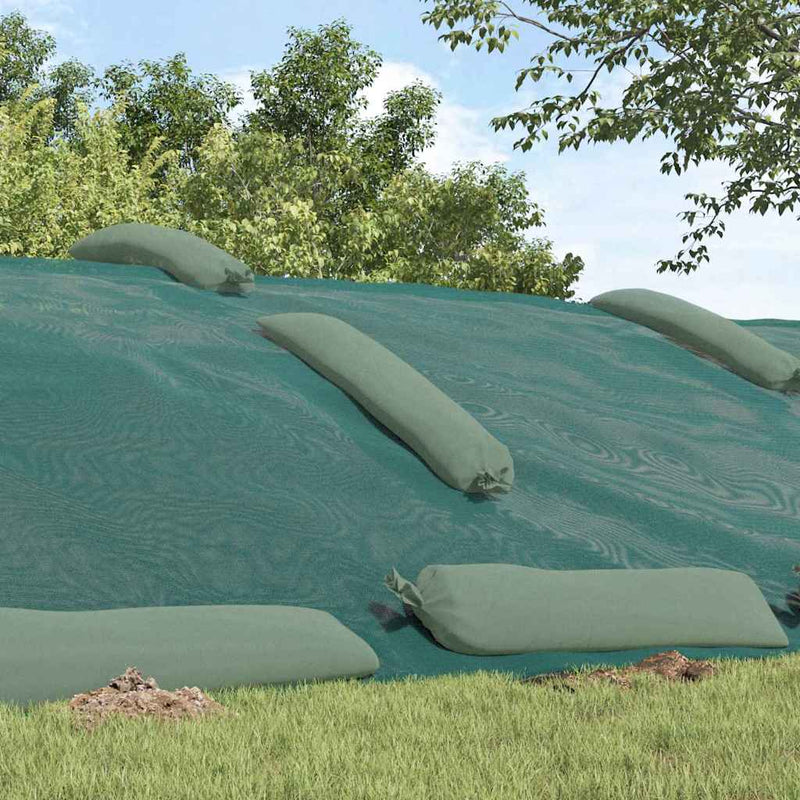 Load image into Gallery viewer, Vidaxl siloafdekking groen 10 x 5 m hdpe
