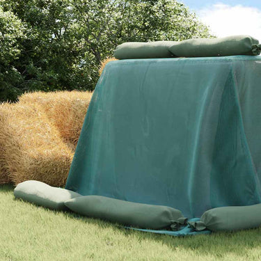 Vidaxl siloafdekking groen 12 x 5 m hdpe