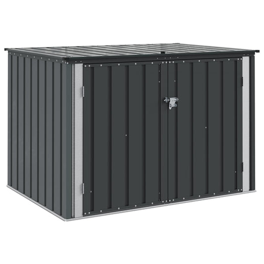 Vidaxl tuinopslagdoos zwart 151,5 x 107 x 100 cm staal