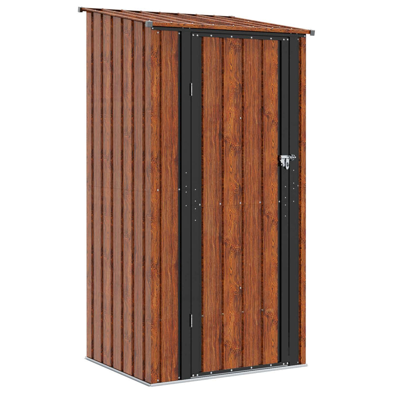Load image into Gallery viewer, Vidaxl tuinhuisjes bruin 103 x 86 x 200 cm metaal
