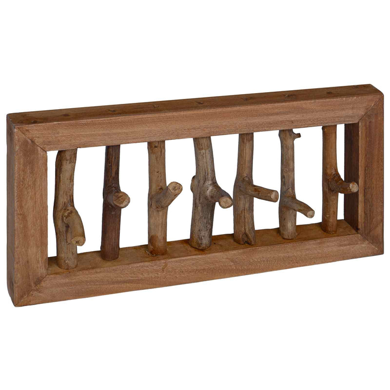 Load image into Gallery viewer, Vidaxl hanger bruin 50 x 11 x 25 cm massief mahoniehout
