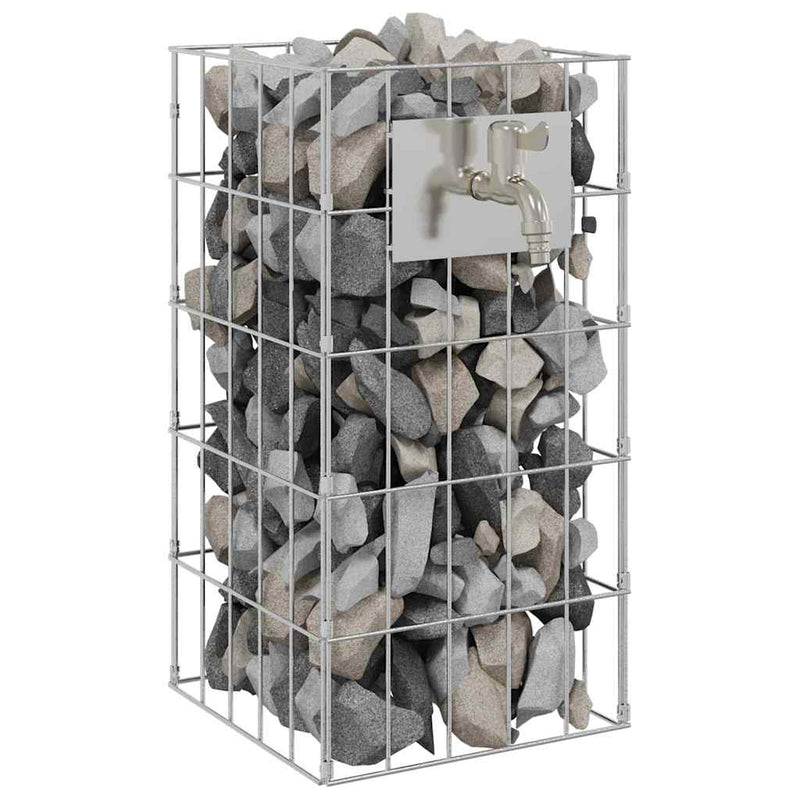 Load image into Gallery viewer, Vidaxl gabion kraan zilver 26 x 25 x 50 cm roestvrij staal
