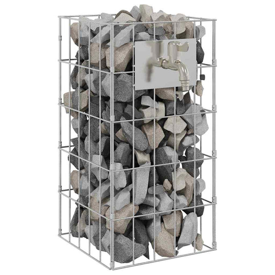 Vidaxl gabion kraan zilver 26 x 25 x 50 cm roestvrij staal