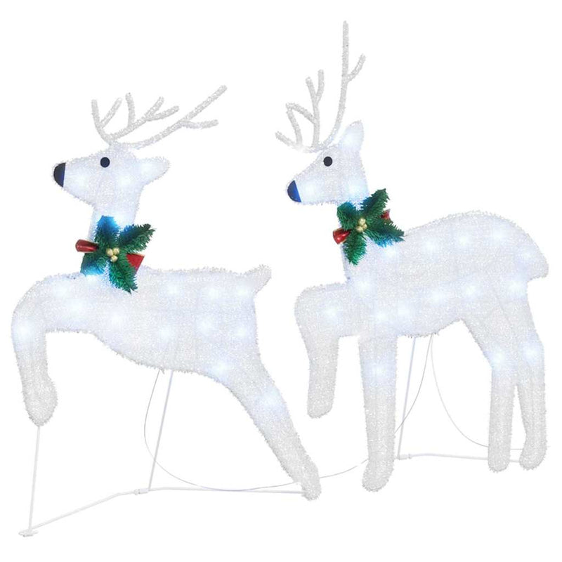 Load image into Gallery viewer, Vidaxl led rendieren 2 pcs koud wit stof
