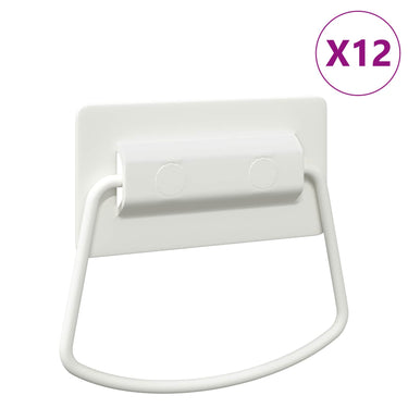 Vidaxl kast handvatten 12 pcs wit 85 x 45 mm metaal