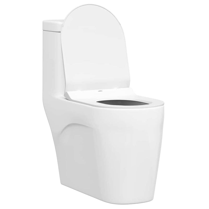 Load image into Gallery viewer, Vidaxl toiletzitting verstelbaar wit 50 x 36,5 x 5 cm polypropyleen
