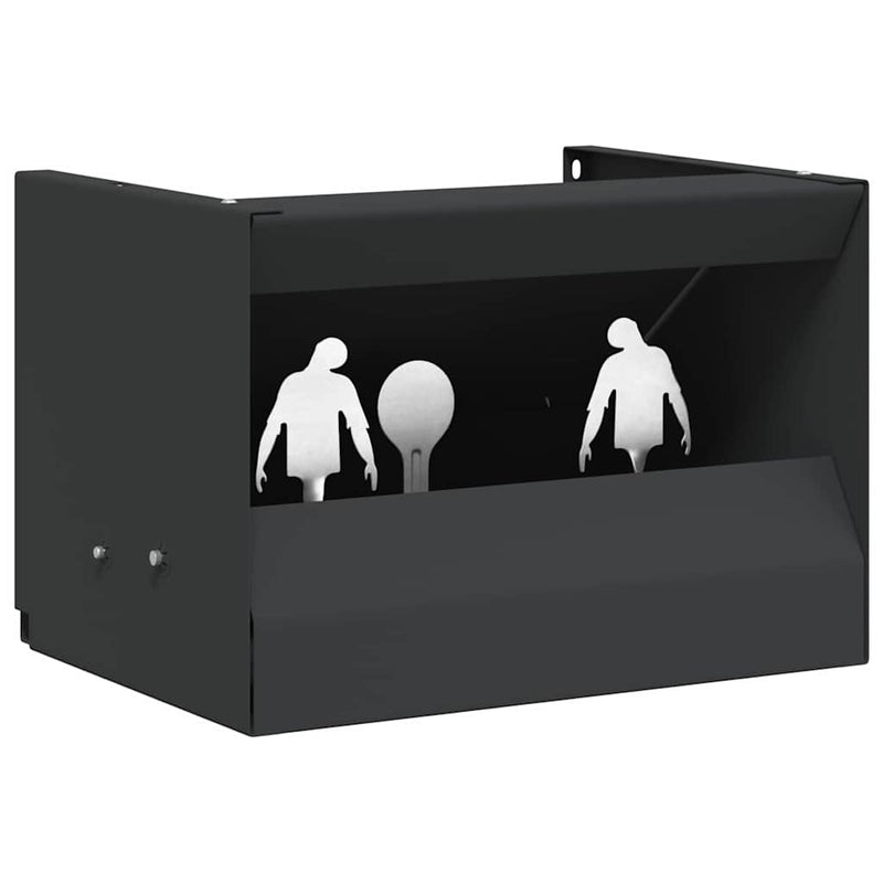 Load image into Gallery viewer, Vidaxl kogel trap box zwart 29 x 22 x 20 cm staal
