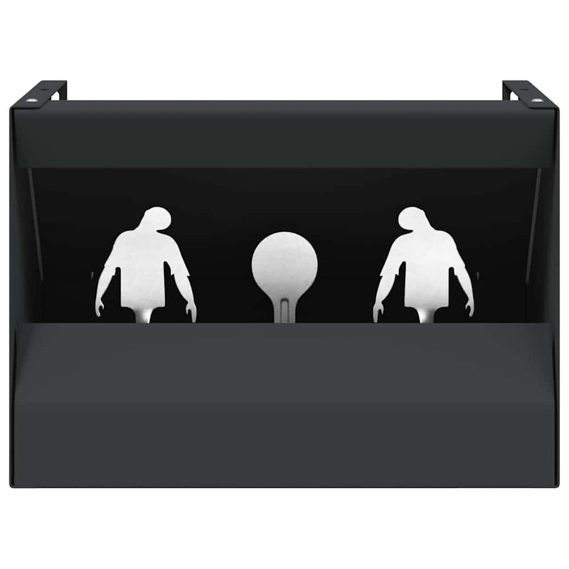 Load image into Gallery viewer, Vidaxl kogel trap box zwart 29 x 22 x 20 cm staal
