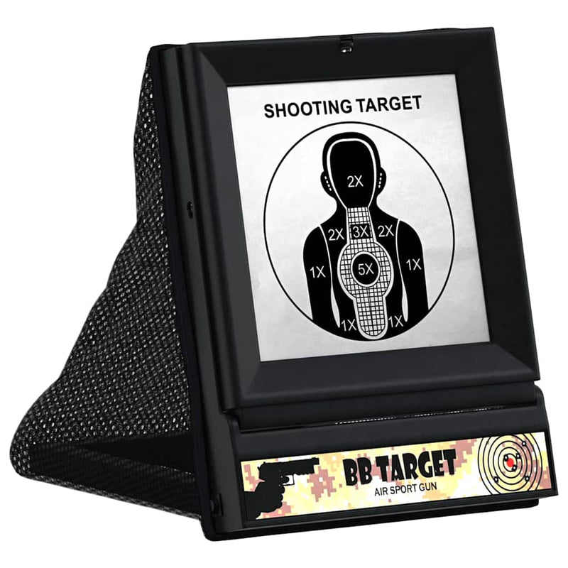 Load image into Gallery viewer, Vidaxl airsoft doel zwart 19 x 26 x 25 cm kunststof
