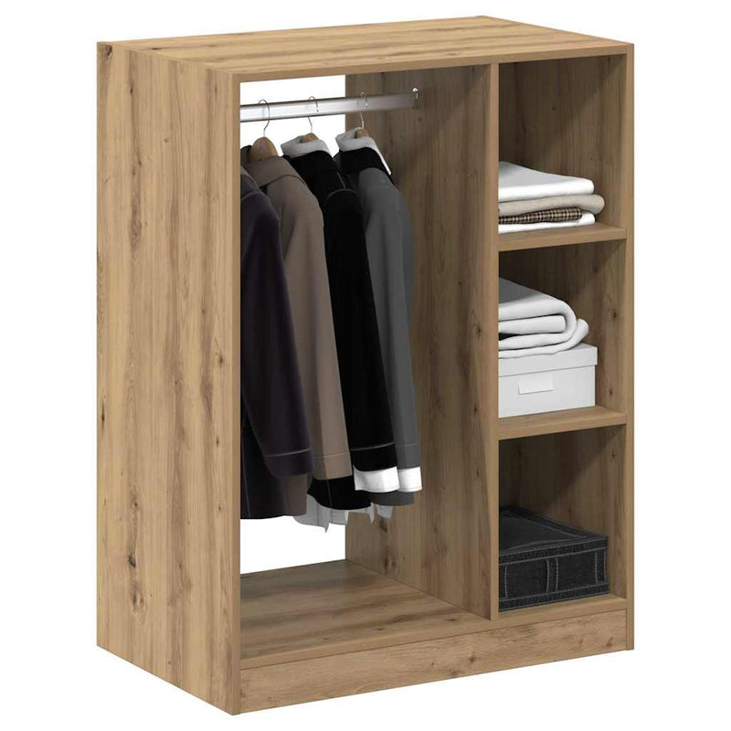 Load image into Gallery viewer, Vidaxl kledingkast met plank met opslag artisan eiken 77 x 48 x 102 cm
