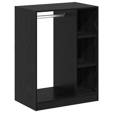 Vidaxl kledingkast met plank met opslag zwart eiken 77 x 48 x 102 cm