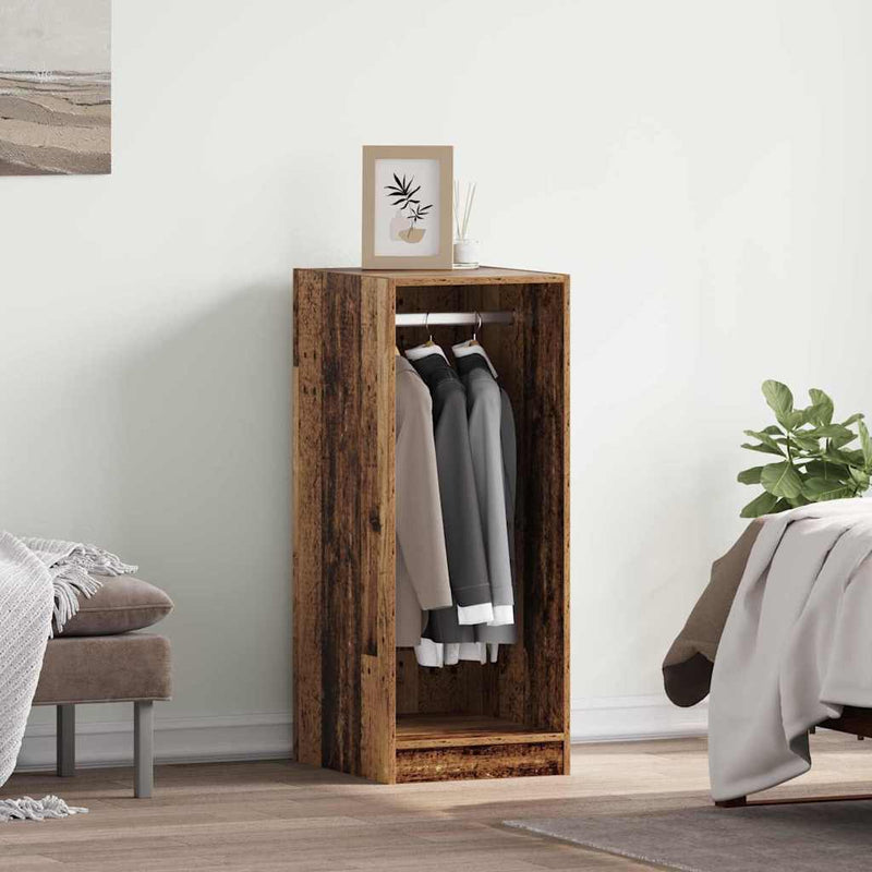 Load image into Gallery viewer, Vidaxl kledingkast met plank met opslag oudhout 41 x 48 x 102 cm
