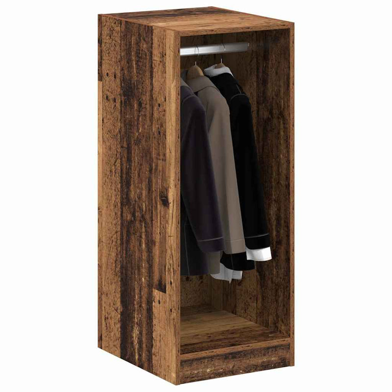 Load image into Gallery viewer, Vidaxl kledingkast met plank met opslag oudhout 41 x 48 x 102 cm
