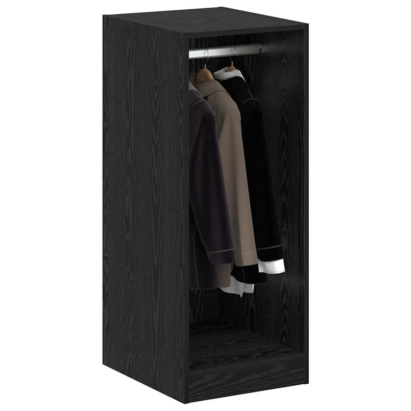 Load image into Gallery viewer, Vidaxl kledingkast met plank met opslag zwart eiken 41 x 48 x 102 cm
