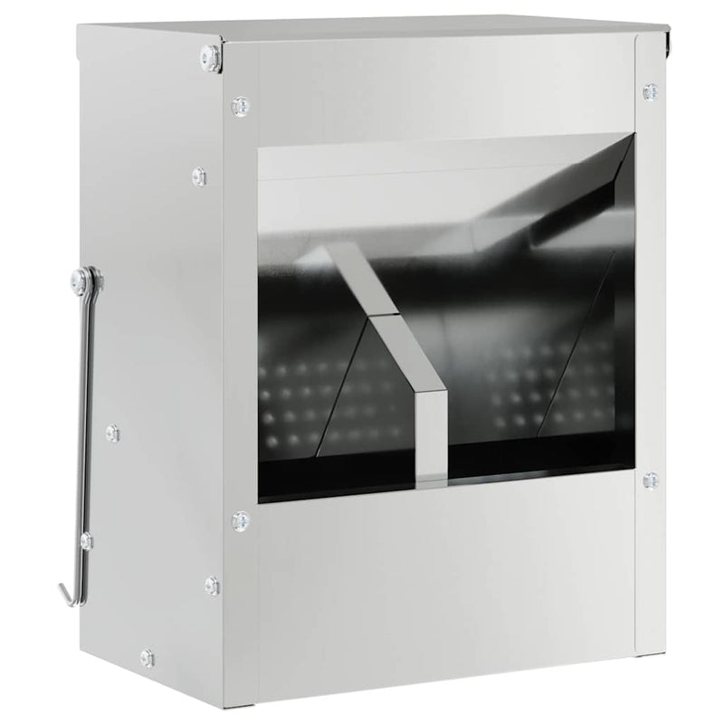 Load image into Gallery viewer, Vidaxl konijnenvoer zilver 20 x 12,5 x 25 cm gegalvaniseerd staal
