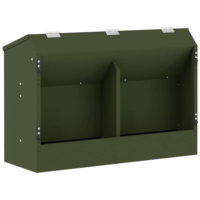 Load image into Gallery viewer, Vidaxl konijnenvoer olijf groen 64,5 x 25,5 x 45,5 cm
