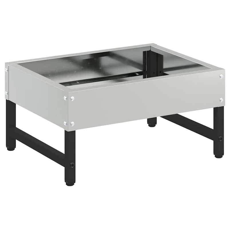 Load image into Gallery viewer, Vidaxl vogeleter zilver 80 x 28 x 13.5 cm gegalvaniseerd staal
