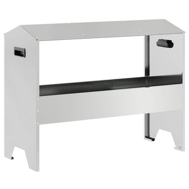 Vidaxl voederbak voor vee zilver 79 x 35 x 62 cm gegalvaniseerd staal