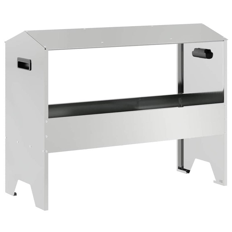 Load image into Gallery viewer, Vidaxl voederbak voor vee zilver 79 x 35 x 62 cm gegalvaniseerd staal
