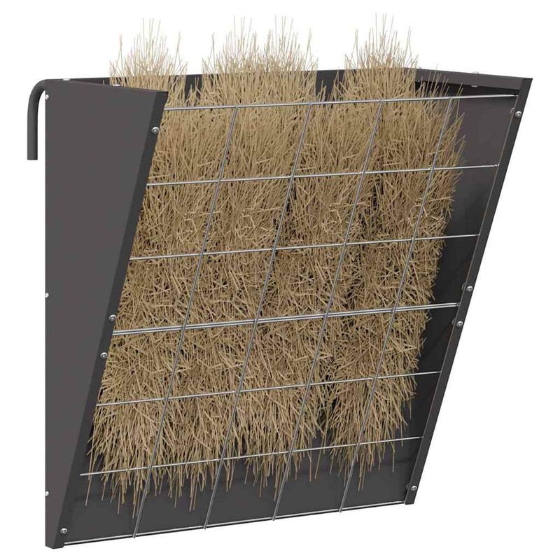 Load image into Gallery viewer, Vidaxl hangend hooi feeder zwart 61 x 33 x 66 cm koudgewalst staal
