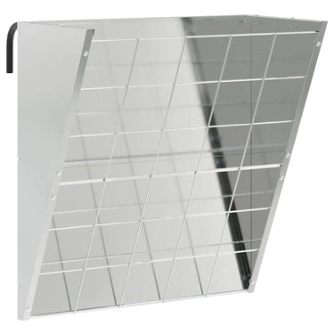 Vidaxl hangend hooi feeder zilver 61 x 33 x 66 cm gegalvaniseerd staal