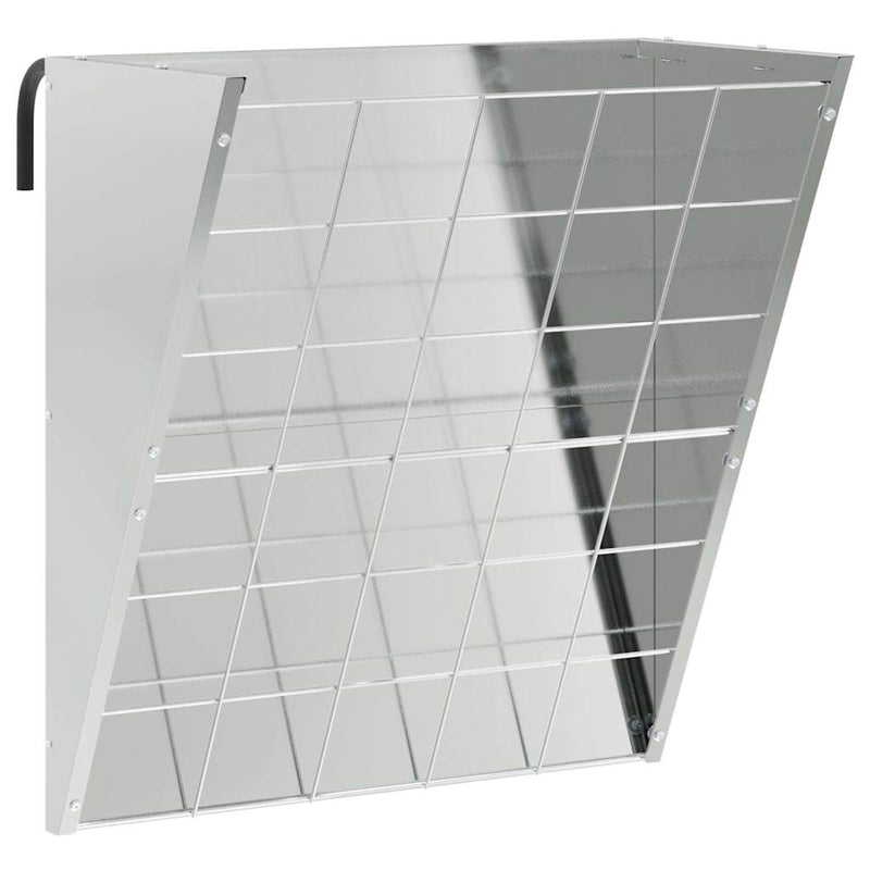 Load image into Gallery viewer, Vidaxl hangend hooi feeder zilver 61 x 33 x 66 cm gegalvaniseerd staal
