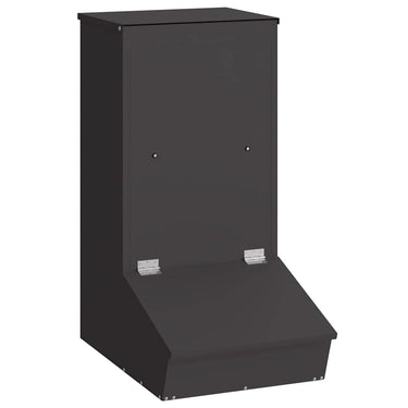 Vidaxl varkensvoeder zwart 55 x 38 x 76 cm koudgewalst staal