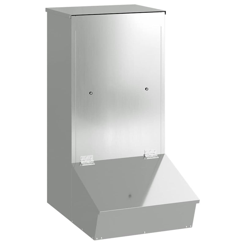 Load image into Gallery viewer, Vidaxl varkensvoeder zilver 55 x 38 x 76 cm gegalvaniseerd staal
