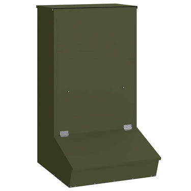 Vidaxl varkensvoeder olijf groen 55 x 51 x 91,5 cm koudgewalst staal