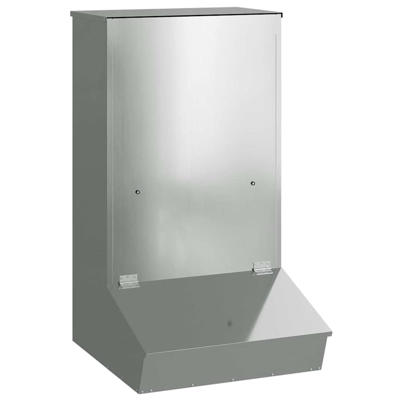 Load image into Gallery viewer, Vidaxl varkensvoeder zilver 55 x 51 x 91,5 cm gegalvaniseerd staal
