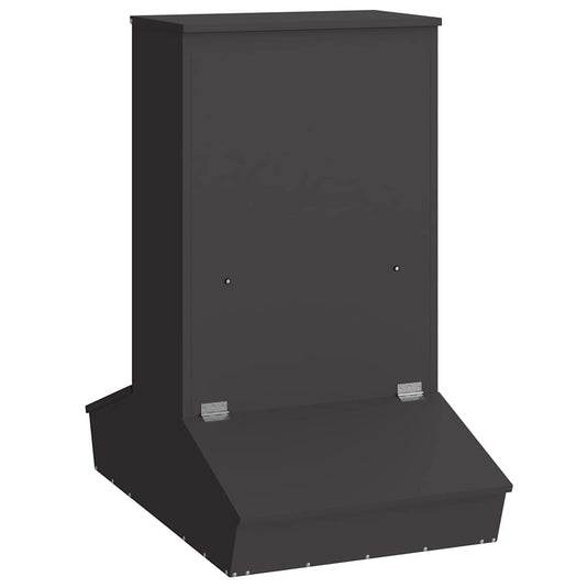 Vidaxl varkensvoeder zwart 82 x 51 x 91,5 cm koudgewalst staal