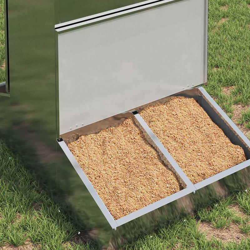 Load image into Gallery viewer, Vidaxl varkensvoeder zilver 82 x 51 x 91,5 cm gegalvaniseerd staal
