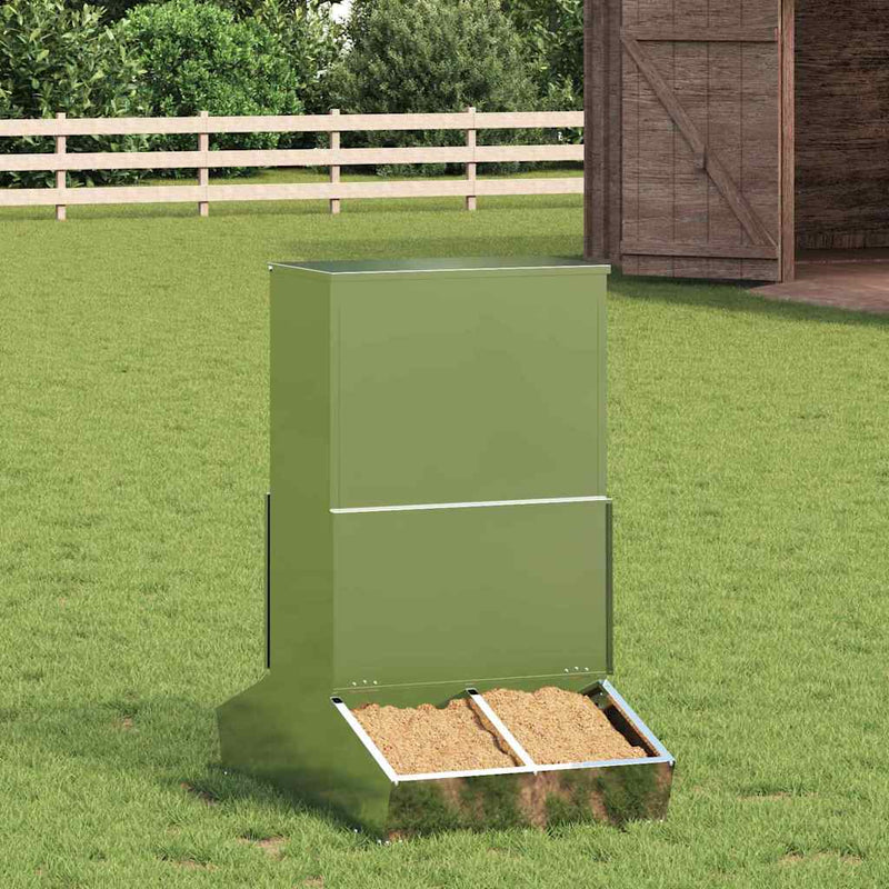 Load image into Gallery viewer, Vidaxl varkensvoeder zilver 82 x 51 x 91,5 cm gegalvaniseerd staal
