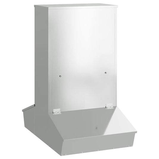 Vidaxl varkensvoeder zilver 82 x 51 x 91,5 cm gegalvaniseerd staal