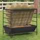 Vidaxl vee voeder zwart 100 x 60 x 90 cm koudgewalst staal