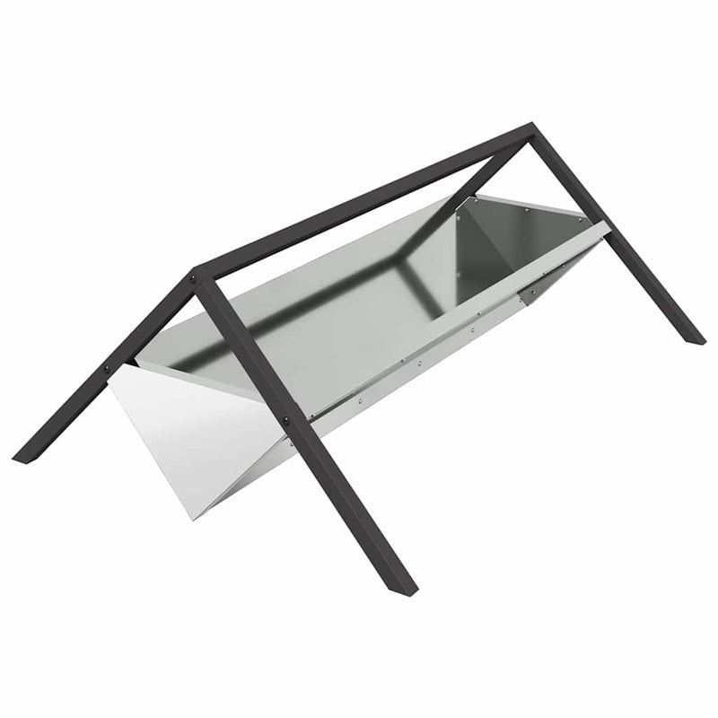 Load image into Gallery viewer, Vidaxl voederbak voor vee zilver 111 x 76 x 38 cm gegalvaniseerd staal
