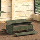 Vidaxl kippen treadle voeder olijf groen 75 x 53 x 20,5 cm