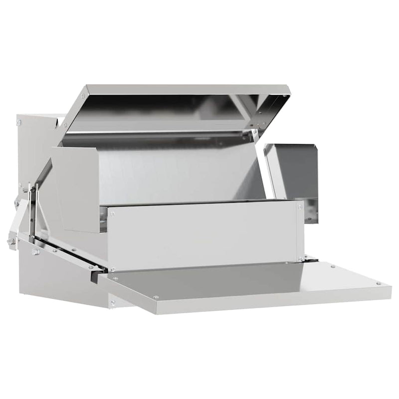 Load image into Gallery viewer, Vidaxl kippen treadle voeder zilver 50 x 40 x 29 cm
